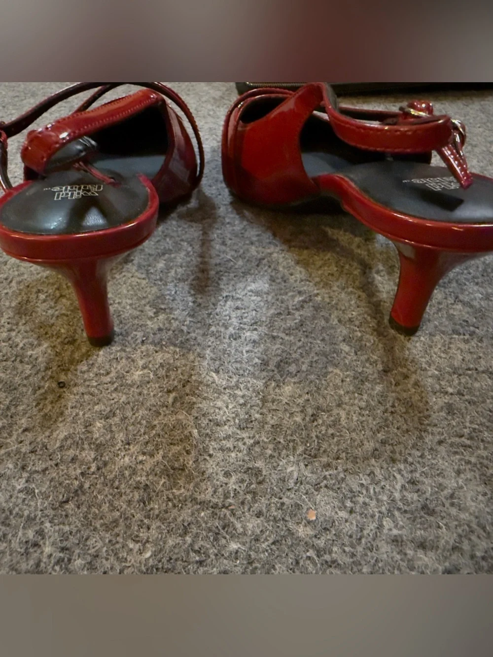 Wild Fable Red Patent Pointed-Toe Strappy Mary Jane Slingback 2” Pump 9.5 NWOT